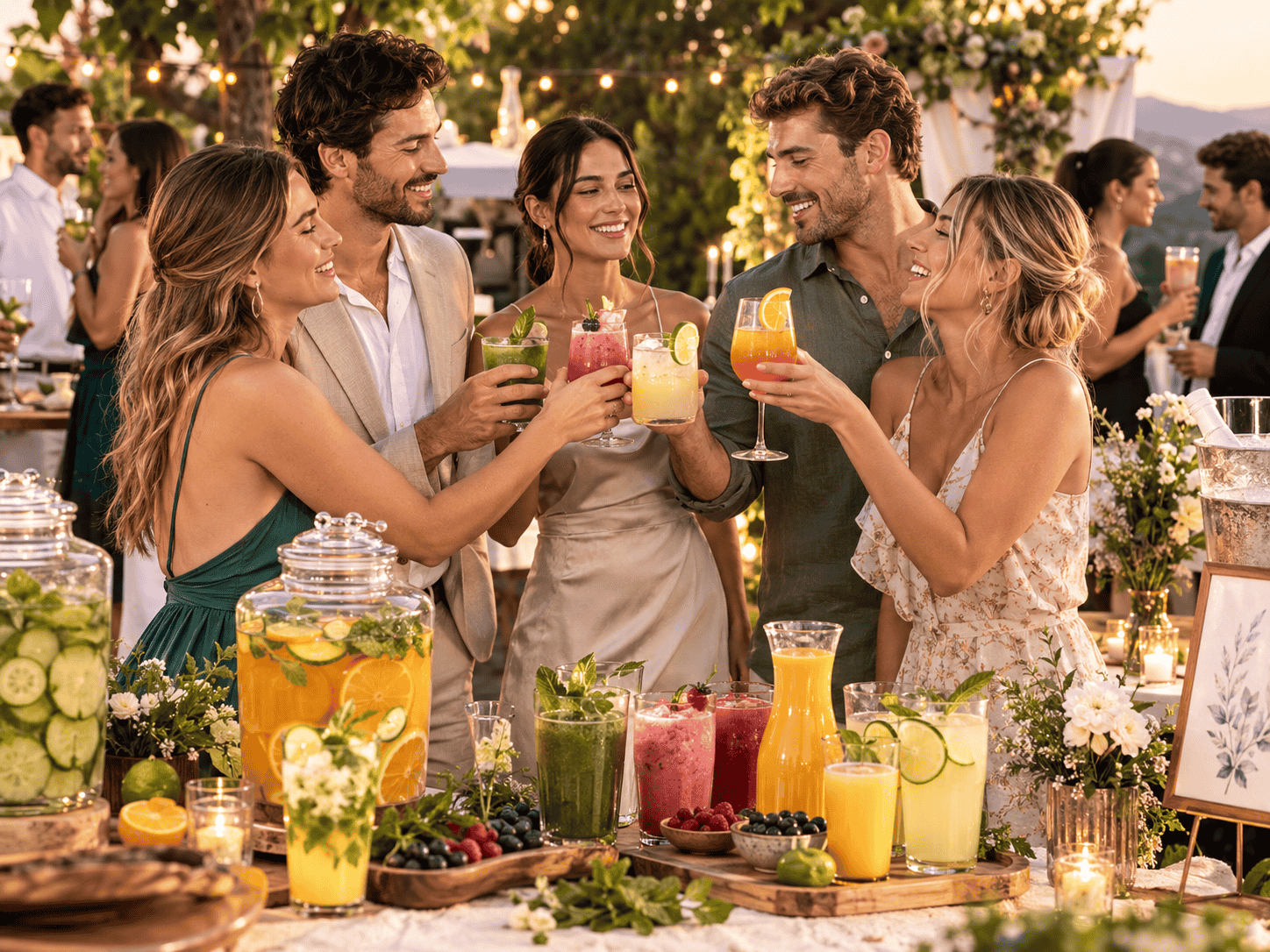 Escena de evento o celebración con bebidas VS22