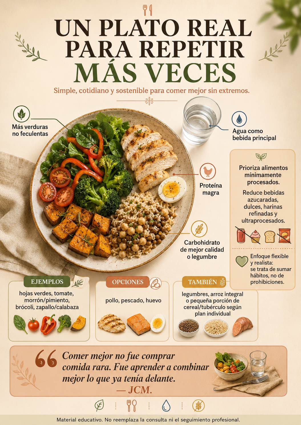 Un plato real y posible