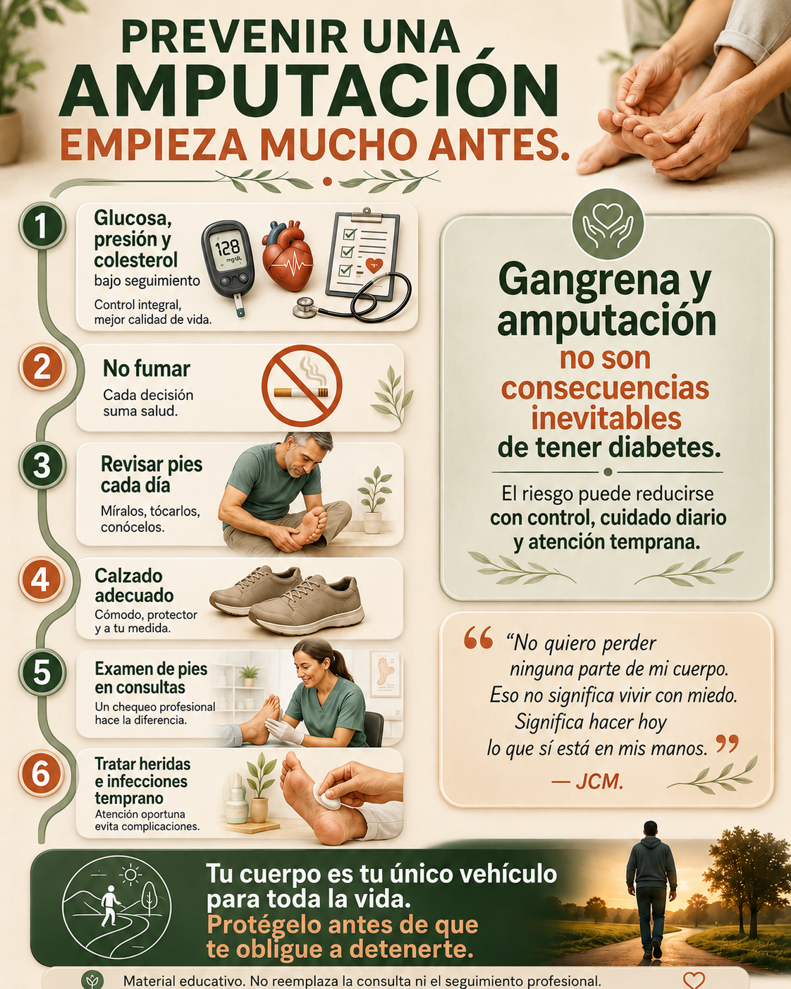 Actuar temprano para reducir complicaciones